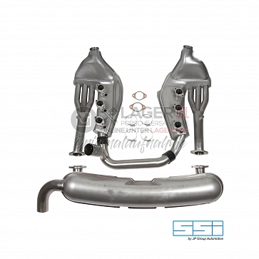 Sport-Auspuffsatz Edelstahl (mit einem Endrohr) SSI für Porsche 911 3.2 84 - 89