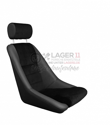 Sitz Nürburgring GTR14 Leder / Cord schwarz für Porsche 911 65 - 89