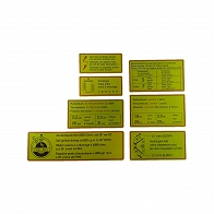 Aufklebersatz (Motorraum) für Porsche 911 (SWB) 65 - 68