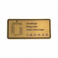 Zündfolge Aufkleber für Porsche 911 65 - 78