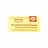 Aufkleber Werkfüllung Shell