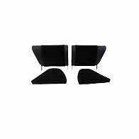 Rücksitze Kunstleder / Cord schwarz Repro für Porsche 911 65 bis 71