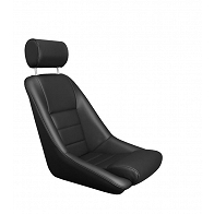 Sitz Nürburgring GTR11 Leder / Leder schwarz für Porsche 911 65 - 89