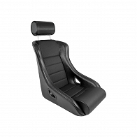 Sitz Sport Stradale GTR52 Kunstleder schwarz / Sitzflasäche genoppt