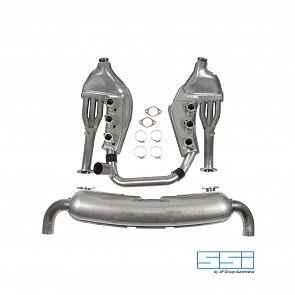 Sport-Auspuffsatz Edelstahl (mit Doppelrohr) SSI für Porsche 911 3.2 84 - 89