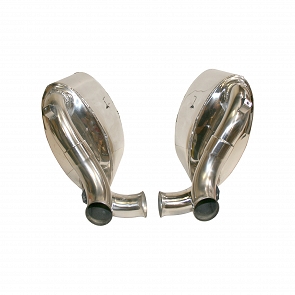 Endtopfsatz Sport 60 mm Edelstahl poliert für Porsche 993 Turbo