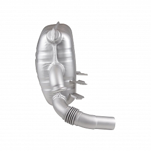 Auspuff Edelstahl OE Style links für Porsche 996 3.4 - 3.6 97 - 05 (mit TÜV)