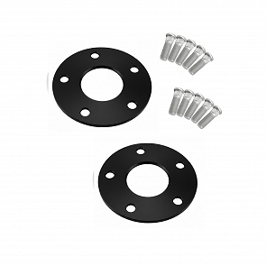 Spurverbreiterungssatz (eine Achse) schwarz eloxiert 5 mm für Porsche 911 / 964 65 - 94
