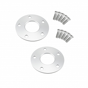 Spurverbreiterungssatz (eine Achse) silber eloxiert 7 mm für Porsche 911 / 964 65 - 94