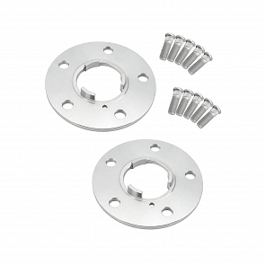 Spurverbreiterungssatz (eine Achse) silber eloxiert 7 mm für Porsche 993 94 - 98