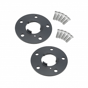 Spurverbreiterungssatz (eine Achse) schwarz eloxiert 7 mm für Porsche 993 94 - 98