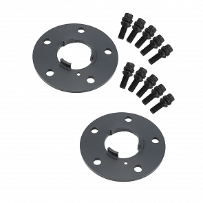 Spurverbreiterungssatz (eine Achse) schwarz eloxiert 7 mm für Porsche CAYENNE 03 - 18