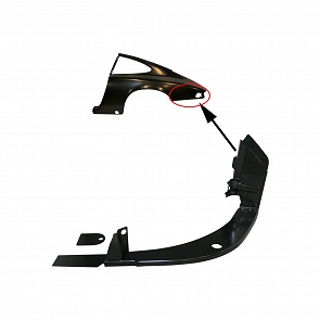 Leuchtrahmen hinten links für Porsche 911 69 - 73
