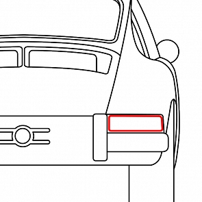 Dichtung Heckleuchtengehäuse hinten rechts für Porsche 911 69-89