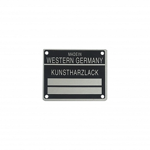 Kunstharzlack Blechschild für Porsche 911 65 - 80