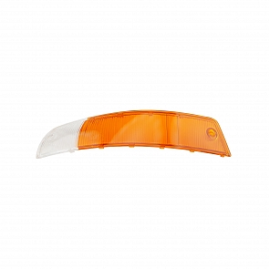 Blinkerglas vorne links orange / weiß Europa für Porsche 911 frühes F Modell 65 - 68