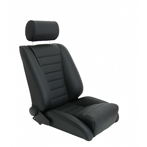 Sitz Recaro-S Replica GTR81 Leder / Leder schwarz für Porsche 911 bis 89