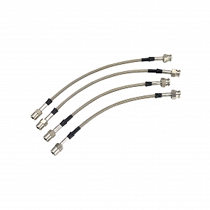 Stahlflexschlauch Satz vorne und hinten für Porsche 964 89 - 94 mit Tüv