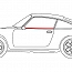 Abdichtleiste Seitenscheibe Türe außen links für Porsche 911 / 964 Coupe 65 - 93