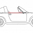 Abdichtleiste Seitenscheibe Türe außen rechts für Porsche 911 / 964 Targa / Cabrio 65 - 93