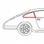 Seitenscheibengummi für Ausstellfenster an Karosserie rechts für Porsche 911 65-77