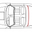Dicht - Keder vom Targabügel zur Scheibe hinten für Porsche 911 67 - 89