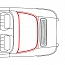 Heckscheibengummidichtung Targa für Porsche 911 69-89
