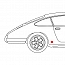 Dichtung Drehstabdeckel links u. rechts für Porsche 911 65-86